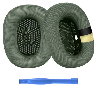 Produktbild von Ersatz Ohrpolster für AirPods Max – Memory-Schaum, Silikon & Mesh, Grün