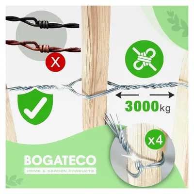 Produktbild von Haselnuss Holz-Zaun 80 x 500 cm mit 120 cm Pfosten | Lattenabstand 7-8 cm als Gartenzaun | Steckzaun Holzzaun | Robuste Zaunpfosten