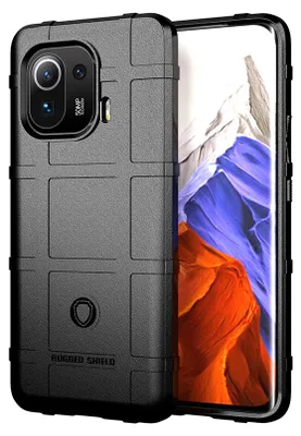 Produktbild von Xiaomi Mi 11 Pro Hülle, LaimTop Weich TPU Silikon Stossfest Anti-rutsch Tasche Heavy Duty Schutzhülle für Xiaomi Mi 11 Pro Schwarz