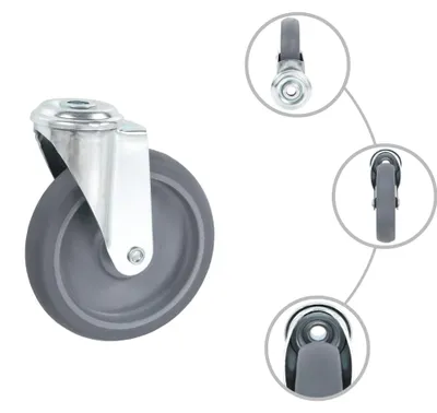 Produktbild von vidaXL 32 Stk. Lenkrollen mit Bolzenloch 125 mm