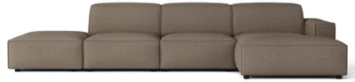 Image de Selsey Sellmo - Canapé d'angle, marron foncé, 344 cm