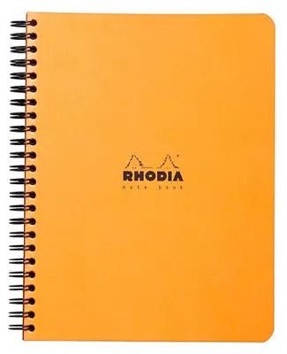 Produktbild von Rhodia 193428C, Einfarbig, Orange, A5+, 80 Blätter, 80 g/m², Kariertes Papier