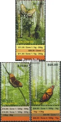 Produktbild von Briefmarken Niuafo ou - Insel 2014 Mi 554-556 mit Zierfeld (kompl.Ausg.) postfrisch Schmetterlinge