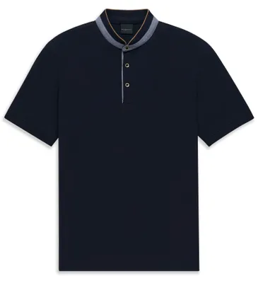 Produktbild von Bugatti Herren Halbarm-Polohemd aus 100% Baumwolle, atmungsaktiv und hautfreundlich