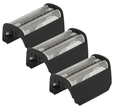 Produktbild von vhbw 3x Doppelscherfolie Ersatz für Braun 30B, 30B Mul für Elektrorasierer + Rahmen, schwarz