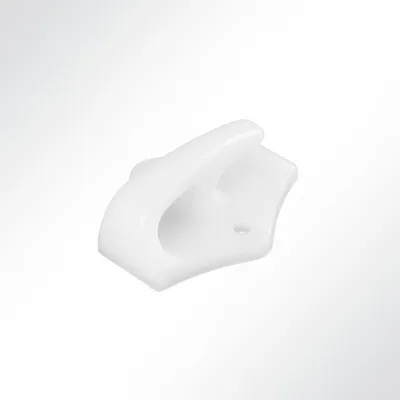 Produktbild von Lysel® Kombihaken Nylon mittel mit Ring, (BxL) 45x55mm in Weiß (250 Stück)