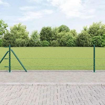 Zdjęcie produktu dla Maison Exclusive - Słupek ogrodzeniowy. Zielony 10 x 0,6 m (siatka 13 mm)