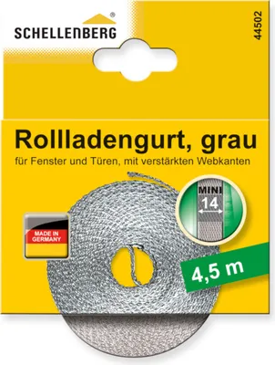 Immagine prodotto di Gurtband Mini 14 Mm 4,5Mtr Grau 44502