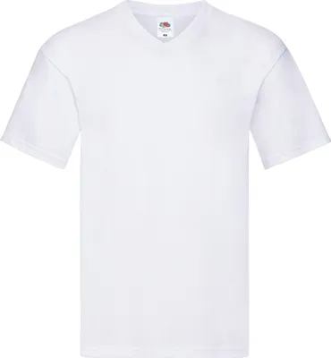 Produktbild von Fruit of the Loom Original V-Neck T Farbe: weiß Größe: S