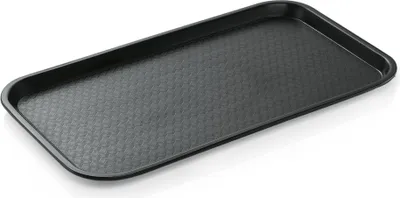 Produktbild von Tablett / Kantinentablett, Kunststoff, GN 1/1, Farben wählbar : Tablett GN 1/1, schwarz, Polypropylen Variante: Tablett GN 1/1, schwarz