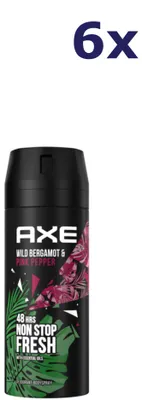 Immagine prodotto di 6 deodoranti spray Axe al bergamotto e pepe rosa da 150 ml