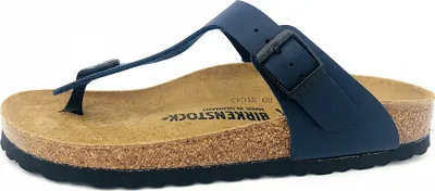 Image de Birkenstock Gizeh Chaussons Femme Pantolette Bleu Loisirs, Taille:38 EU