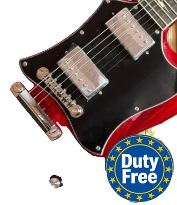 Productafbeelding van Elektrische gitaar, met twee humbucker elementen, mahoniehouten body, rood