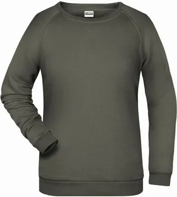 Produktbild von Rundhals-Sweatshirt mit Raglanärmeln für Damen dark-grey, Gr. L