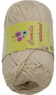 Obrázek produktu pro Příze CAMILA natural - 50 g, 125 m - Béžová