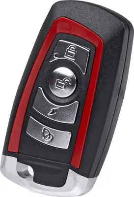 A product shot of a car key fob.