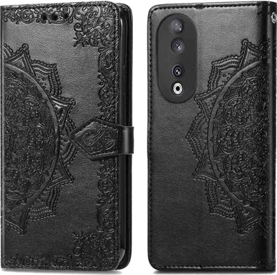 Produktbild von imoshion Mandala Klapphülle Honor 90 - Schwarz