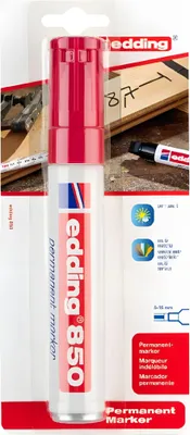 Image de edding 850 marqueur permanent rouge (1 blister)