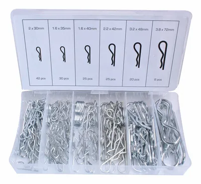 Image de Lot de 150 goupilles à ressort, 2-3,8 mm