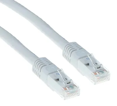 Immagine prodotto di ADVANCED CABLE TECHNOLOGY Cavo patch U/UTP CAT6A bianco da 1 metro con connettori RJ45