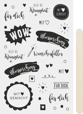 Produktbild von HEYDA Rubbelsticker für Dich schwarz
