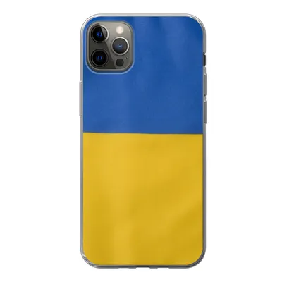 Produktbild von MuchoWow® Handyhülle Schutzhülle Hülle für iPhone 13 Pro Max Nahaufnahme der Flagge der Ukraine Silikon Softcase Handy Hülle - Mobiltelefon