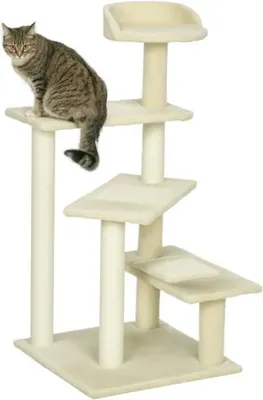 Produktbild von Kratzbaum 50×50×100 cm Katzenturm mit Kratzpfosten Plattform mehrstöckiger Katzenkratzbaum für Mehrkatzenhaushalte