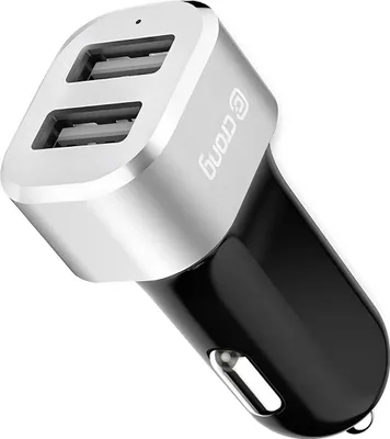 Image de Crong Car charger 2xUSB 2.4A aluminium