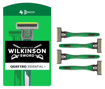 Produktbild von QUATTRO ESSENTIAL 4 Einwegrasierer 4 Einheiten