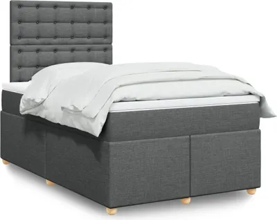 Produktbild von Möbel Boxspringbett mit Matratze Dunkelgrau 120x200 cm Stoff - Bettrahmen 3291262