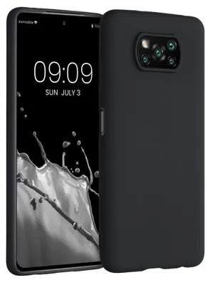 Produktbild von kwmobile Handyhülle für Xiaomi Poco X3 NFC / Poco X3 Pro Hülle - TPU Case - Kabelloses Laden - Schutzhülle Cover in Schwarz matt