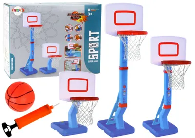 Produktbild von Verstellbare Ballpumpe für Basketballkorb, 138 cm, Blau
