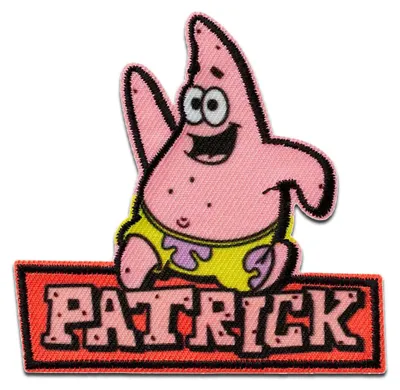 Obrázek produktu pro Mono-Quick Spongebob Patrick - nášivka, nažehlovací nášivka, nášivka, nášivky, k nažehlení, velikost: 6,9 x 7,1 cm