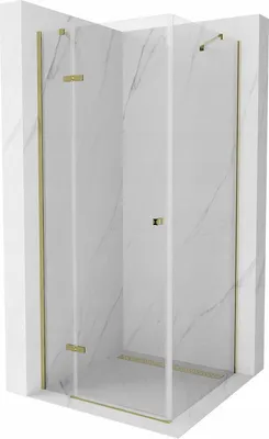 Obrázek produktu pro Mexen Roma sprchový kout s otočnými dveřmi 90 x 90 cm, Průhledné, Zlatá - 854-090-090-50-00