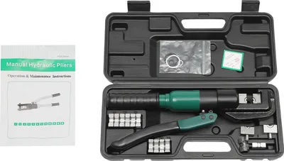 Produktbild von 6T Hydraulische Crimpzange Presszange für Kabelquerschnitte 4-70mm² Quetschzange Hydraulik Rohrpresszange Handpresse Handwerkzeuge Kabelschuhe Zange