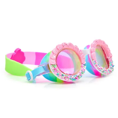 Image de Lunettes de natation Bling2O pour enfants - lunettes de natation colorées avec motif cupcake pour les sports aquatiques