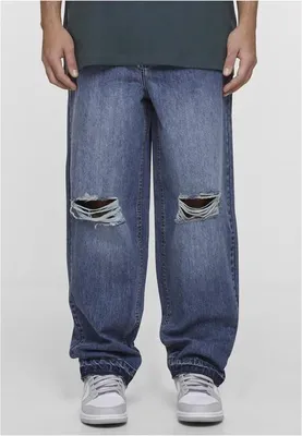 Immagine prodotto di Jeans da uomo Urban Classics MJG Destroyed Baggy Denim blu medio scuro - 30