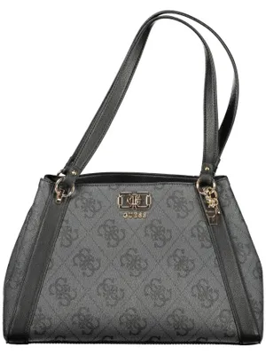Produktbild von Guess Karnilla Logo Handbag In Coal For Women – 38x25x13 CM / Coal