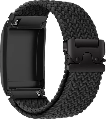Produktbild von INF Elastisches geflochtenes Armband mit Fallschirmschnalle für WHOOP LifeOne Schwarz