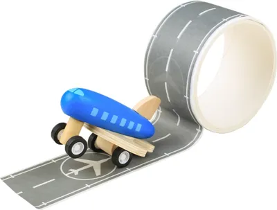 Produktbild von Bigjigs Toys Duct tape Landebahn mit Flugzeug