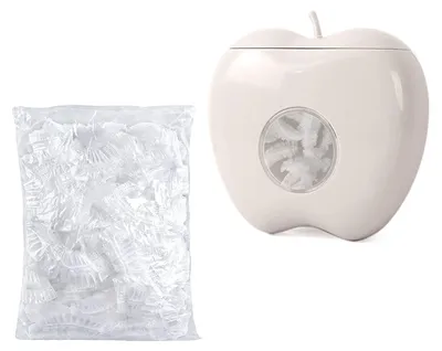 Produktbild von 1 Aufbewahrungsbox für Frischhaltefolie, 100 Gefrierbeutel, Plastikdeckel, Küchenaufbewahrungsbox für Gefrierbeutel, die ohne Bohren an der Wand befestigt werden kann.