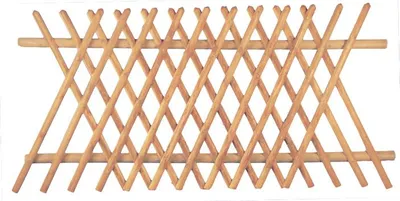 Produktbild von T&J Jägerzaun braun 250 x 120 cm Latten 55 mm, ohne Querriegel