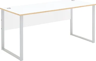 Produktbild von Schreibtisch 170x73cm, weiß mit Eiche, MANRESA-36