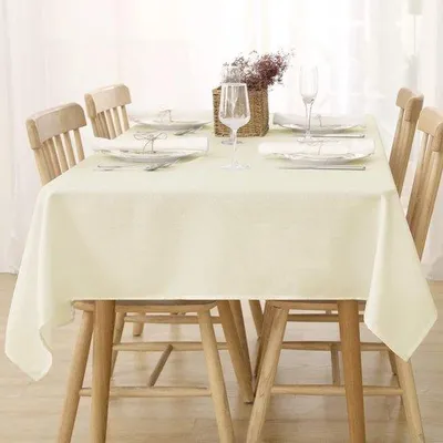 Produktbild von Famanu Tischdecke wasserabweisend - beige, 130x130 cm