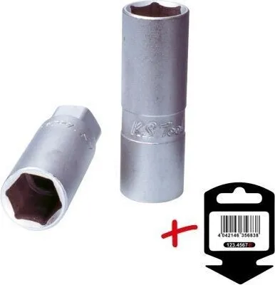 Obrázok produktu pre KS-Tools 911.3804-E 3/8" zásuvka na zapaľovaciu sviečku,16
