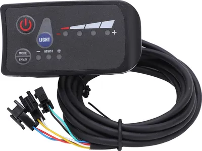 Obrázek produktu pro 24 V ovládání elektrického kola LED displej napájení 810 Přístrojový LCD displej pro otáčky motoru