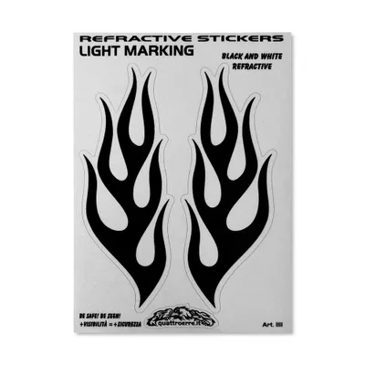 Produktbild von Aufkleber Reflektierende Flammen-Sticker 9 x 13 cm