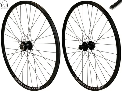 Produktbild von REDONDO 26 Zoll Laufrad Set Hinterrad Vorderrad Disc Felge Schwarz
