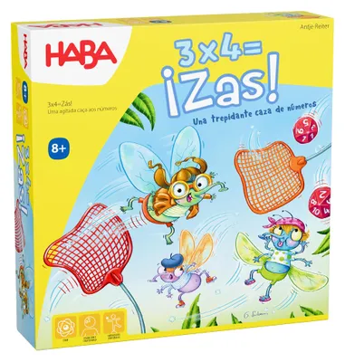 Productafbeelding van HABA 2012173003-3 x 4 = Zas! Rekenspel voor kinderen vanaf 8 jaar