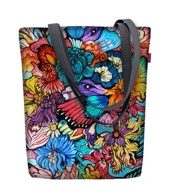 Produktbild von Bertoni Bedruckte Canvas-Tasche SUNNY 36x40 cm Umhängetasche - Hippi